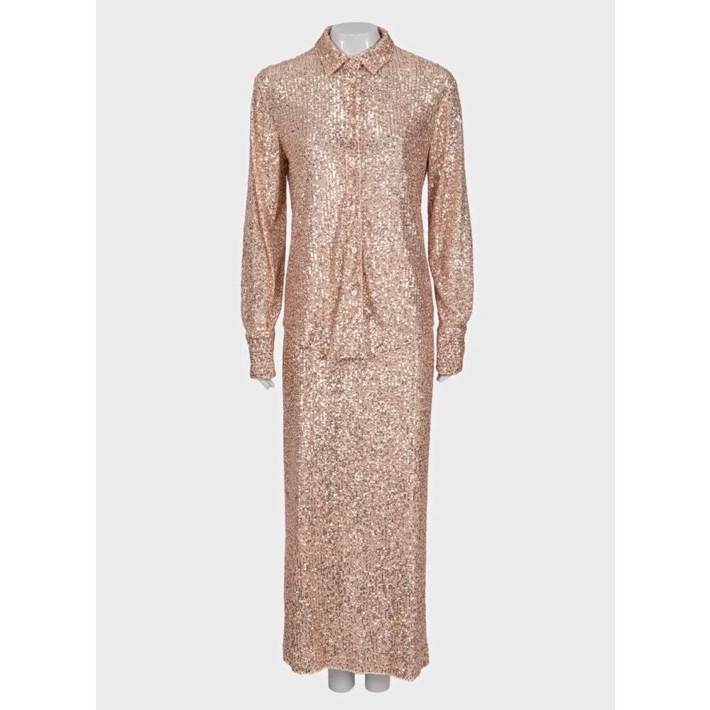 Tom Ford Pink Sequin Suit - Elegant IT40-44 Size S